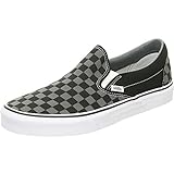Vans Adult Classic Slip-On, (Checkerboard) Black/Pewter , men and women's 11