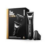MANSCAPED® The Lawn Mower® 5.0 Ultra Groin & Body Hair Trimmer – Dual-Head SkinSafe™ Trimmer & Foil Blades, Waterproof Wet/Dry Groomer, USB-C Rechargeable with Travel Pouch, Men’s Ball Shaver