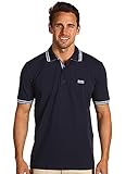 BOSS Mens Paddy Short Sleeve Polo Shirt, Navy, Large US