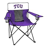 logobrands Officially Licensed NCAA Unisex Elite Chair, One Size,TCU Horned Frogs