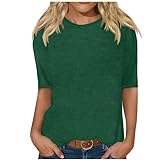 LRMQS Tops to wear with Leggings Womens 2024 Half Sleeve Tshirt Tops Solid Color Summer Spring Fashion Crewneck Blouse Tee Trendy Woman Clothing peime Your Orders qvc