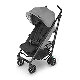 UPPAbaby G-Luxe Umbrella Stroller/Lightweight Design for Easy Travel/One-Step Fold + Recline/XL Basket + Canopy/Cup Holder Included/Greyson (Charcoal Mélange/Carbon Frame)