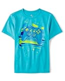 The Children's Place Boys' Active Performance Short Sleeve T-Shirt, Atlantis Blue