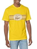 Lacoste Men's Short Sleeve Crew Neck Monograph Graphic T-Shirt, Pistil, X-Large