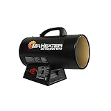 Mr. Heater MH60QFAV 60,000 BTU Portable Propane Forced Air Heater, 19.75 x 11.50 inches, black