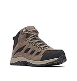 Columbia Men's Crestwood Mid Waterproof Hiking Boot, Breathable, High-Traction Grip, 9 Regular US, cordovan, squash