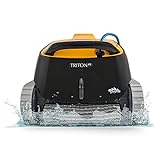 Dolphin Triton PS Automatic Robotic Pool Vacuum Cleaner, Always Cleaning, Never Charging, with Scrubber Brush, Ideal for In-Ground Pools up to 50 FT in Length