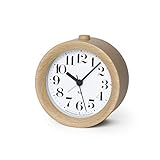 Lemnos WR09-15NT Lemnos Alarm Clock Analog Liki Alarm Clock Natural Color Wood Wood Watch RIKI ALARM CLOCK Natural