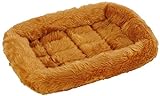 MidWest Homes for Pets Cinnamon 18-Inch Pet Bed w/ Comfortable Bolster | Ideal for Small Breeds & Fits an 18-Inch Crate | Easy Maintenance Machine Wash & Dry