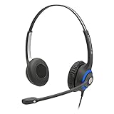 Sennheiser DeskMate Dual-Ear Corded Office Telephone Headset with Noise-Canceling Microphone.