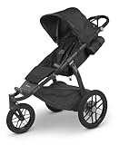 UPPAbaby Ridge Jogging Stroller/Durable Performance Jogger with Never-Flat Tires/Built for Walking, Running, Hiking/Water Bottle Holder and Basket Cover Included/Jake (Charcoal/Carbon Frame)