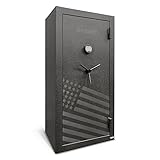 Stealth Essential Gun Safe EGS28 Special Edition FLAG Safe 28 Gun Capacity with 30 Minute Fire Protection California DOJ Approved Black
