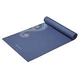 Gaiam Yoga Mat Premium Print Extra Thick Non Slip Exercise & Fitness Mat for All Types of Yoga, Pilates & Floor Workouts, Soft Paisley, 6mm