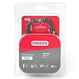 Oregon S64 AdvanceCut Replacement Chainsaw Chain for 18-Inch Guide Bars, 64 Drive Links, Pitch: 3/8' Low Vibration, .050' Gauge, Fits Homelite, Power King, and More