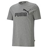 PUMA Men's Essentials Logo T-shirt (Available in Big & Tall), Medium Gray Heather, Large
