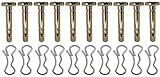 10 PK 738-04124A and 714-04040 Shear Pins and Cotter Pins for Cub Cadet MTD Troy Bilt Snow Throwers