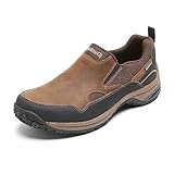 Dunham Men's Cloud Plus Slip On Sneaker, Brown Leather, 10.5 X-Wide