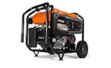Generac 7713 GP6500E 6,500-Watt Gas-Powered Portable Generator - Electric Start - COSense & Powerrush Advanced Technology - Reliable Power for Emergencies and Recreation - 49 State Compliant