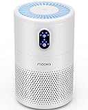MOOKA Air Purifiers for Home Large Room up to 1076ft², H13 True HEPA Air Filter Cleaner, Odor Eliminator, Remove Smoke Dust Pollen Pet Dander, Night Light(Available for California)