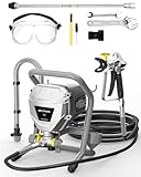 MaXpray M1 Airless Paint Sprayer, Highly Efficient Thinning-Free Minimal Overspray for Up to 10 Gallon DIY Painting Projects Home Interior & House Exterior, Comes with Sprayer Accessories