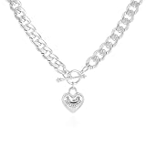 Juicy Couture Silvertone Heart Charm Necklace for Woman