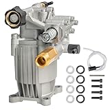 Hourleey 3/4' Shaft Horizontal Pressure Washer Pump, 3400PSI 2.5GPM, Replacement Pump for Power Washer, Power Washer Pump for Gas Washer, Compatible with Simpson, Ryobi, Honda