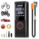 Cordless Tire Inflator Portable Air Compressor - Air Pump for Car Tires with Tire Pressure Gauge 160PSI - Smart Electric Air Compressor 2X Fast Inflation with Digital LCD for Car Motorcycle Bike Ball