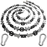 CAMPNDOOR High Limb Rope Saw 53 In - Zero Effort 360 Arborist Rope Chain Saw - Limb Saw - Hand Chain Saw - Cable Saw - Tree Limb Cutter - Rope Saw Tree Saw High Limb Both Sides - Chain ONLY