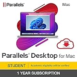 Parallels Desktop 19 for Mac Student Edition | Run Windows on Mac Virtual Machine Software | Authorized by Microsoft | 1 Year Subscription [Mac Download]