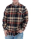 Legendary Whitetails Men's Plaid Flannel Shirt with Corduroy Cuffs, Small