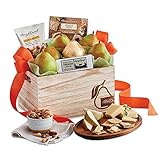 Harry & David Signature Pear, Nut, And Cheese Gift Basket - Classic, Classic Cheese And Pear Basket, Gift Basket With Cheese And Pears, Best Pear And Cheese Gifts, Holiday Gift Basket