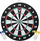 Viper Double Play 2-in-1 Baseball Dartboard with Darts,Black