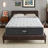 Beautyrest Silver BRS900 12.25” Plush Queen Mattress, Cooling Technology, Supportive, CertiPUR-US, 100-Night Sleep Trial, 10-Year Limited Warranty , White