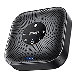 EMEET Conference Speakerphone M0 Plus, 4 AI Mics 360° Voice Pickup, Noise Reduction, USB C Speaker, Bluetooth Conference Speaker for 8 People w/Daisy Chain for 16 Compatible with Leading Software