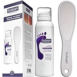 Foot Care Callus Softener Combo - Footlogix Callus Softener Spray & Double Sided Foot File Set For Dry, Rough, Cracked Heel - Feet Exfoliator & Scrubber For Convenient Pedicure At Home
