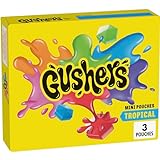 Gushers Tropical Fruit Flavored Snacks 3 Ct