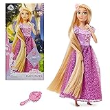 Disney Store Official Princess Rapunzel Classic Doll for Kids, Tangled, 11 ½ Inches, includes Brush with Molded Details, Fully Posable Toy in Glittering Outfit - Suitable for Ages 3+