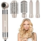 Hair Dryer Brush 5 in 1-110,000 RPM High-Speed Frizz-Free Blow Dryer for Fast Drying, Multi Hair Styler with Auto-Wrap Curlers, Blow Dryer Brush for Straightening Volumizing Curling Styling