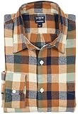 J.Crew Mercantile Men's Slim-Fit Flannel Shirt (XL, Brown Natural Gingham)