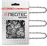 NEO-TEC 10 Inch Chainsaw Chain 3/8' LP Pitch, 0.043' Gauge, 40 Drive Links, Fits Craftsman, Worx, Echo Chainsaw and More - R40 (3 Chains)