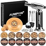 Cocktail Smoker Kit with Torch – 6 Flavors Wood Chips – Bourbon, Whiskey Smoker Infuser Kit, Old Fashioned Drink Smoker Kit, Birthday Bourbon Whiskey Gifts for Men, Dad, Husband (Without Butane)