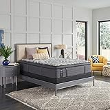 Sealy Posturepedic Plus 14' Euro Pillow Top Mattress with Cooling Air Gel Foam, Medium-Firm Memory Foam Mattress with Targeted Body Support, Full
