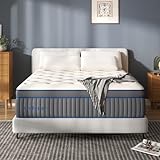 Queen Mattress,14 Inch Medium Plush Hybrid Mattress,Cooling Gel Memory Foam with Individually Pocket Springs,Soft Fabric Mattress Queen size for Pressure Relief,Mattress in box,CertiPUR-US