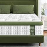 Queen Mattress, 12 Inch Hybrid Mattress In a Box with Gel Memory Foam, Individual Pocket Spring for Motion Isolation, Deep Sleep, Medium Firm Feel Queen Size Mattress, 100 Nights Trial, CertiPUR-US