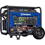 Westinghouse Outdoor Power Equipment 4650 Peak Watt Dual Fuel Portable Generator, Remote Electric Start with Auto Choke, RV Ready 30A Outlet, Gas & Propane Powered