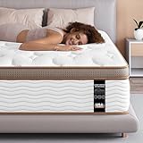 BedStory Queen Mattress - 12 Inch Hybrid Mattress Medium Firm - Individually Wrapped Coils for Pressure Relief & Motion Isolation, Assembled in The USA