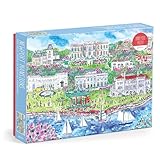 Galison Newport Mansions – 1000 Piece Michael Storrings Jigsaw Puzzle Featuring Beautiful Artwork of Famous Newport Rhode Island Mansions