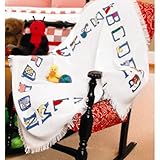 Jo-Ann Fabric and Craft Stores Baby Alphabet 45 Inch x41 Inch Afghan Cloth