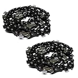 14” Chainsaw Chain 3/8 .050 52 DL for Chainsaws Compatible with Husqvarna/Fits 120 Mark II 120i 135 136 137 140 1400 140S 141 142 / Replaces 531300372, 576936552 (2)