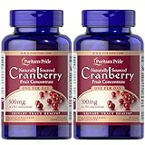 Puritan's Pride One A Day Cranberry Capsules, Twin Pack 240 Total Count
